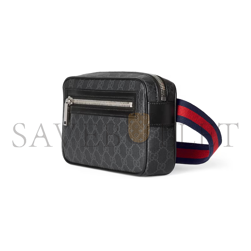 G*u*i gg black small belt bag ‎792094 (24*14*5.5cm)